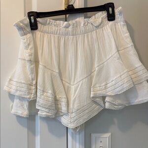 Aerie Rock N Ruffle White Ruffle Skort